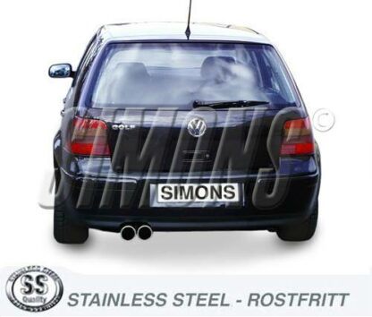 Simons-pakoputkisto Volkswagen Golf IV Turbo Simons-pakoputkistot 3