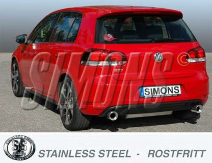 Simons-pakoputkisto Volkswagen Golf VI GTi Simons-pakoputkistot 3
