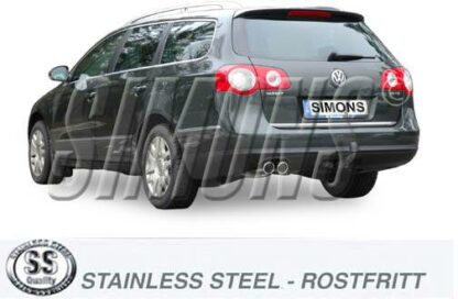 Simons-pakoputkisto Volkswagen Passat B6 Simons-pakoputkistot 3