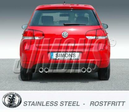 Simons-pakoputkisto Volkswagen Golf V GTi 2.0TFSi/1.4TSi Simons-pakoputkistot 3
