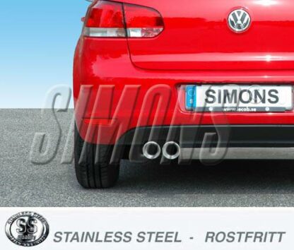 Simons-pakoputkisto Volkswagen Golf VI 1.4TSi/1.8TSi Simons-pakoputkistot 3