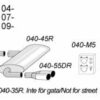 Simons-pakoputkisto Volkswagen Golf VI 1.4TSi/1.8TSi -040-H5DR_231