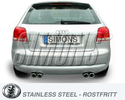 Simons-pakoputkisto Audi A3 8P Turbo Simons-pakoputkistot 3