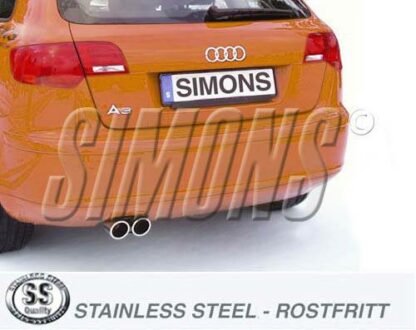 Simons-pakoputkisto Audi A3 8PA Sportback Turbo Simons-pakoputkistot 4