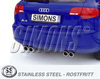 Simons-pakoputkisto Audi A3 8PA Sportback Turbo Simons-pakoputkistot 4