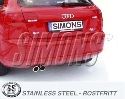 Simons-pakoputkisto Audi A3 8PA Quattro Sportback Simons-pakoputkistot 4