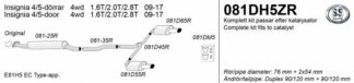 Simons-pakoputkisto Opel Insignia 4wd Turbo -081DH5ZR_149