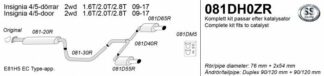 Simons-pakoputkisto Opel Insignia 2wd Turbo -081DH0ZR_145