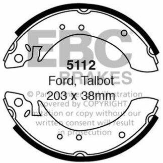 EBC brake shoe 5112- jarrukenkäsarja EBC-jarrupalat