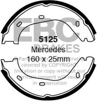 EBC brake shoe 5125- jarrukenkäsarja EBC-jarrupalat