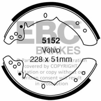 EBC brake shoe 5152- jarrukenkäsarja EBC-jarrupalat