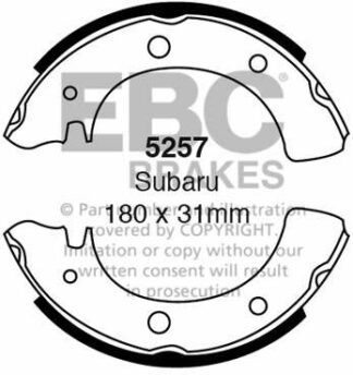 EBC brake shoe 5257- jarrukenkäsarja EBC-jarrupalat