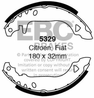 EBC brake shoe 5329- jarrukenkäsarja EBC-jarrupalat