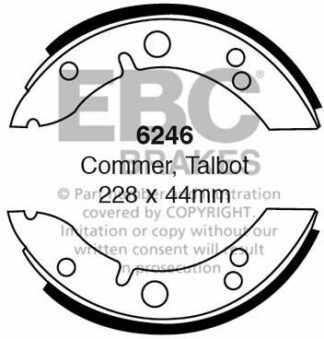 EBC brake shoe 6246- jarrukenkäsarja EBC-jarrupalat