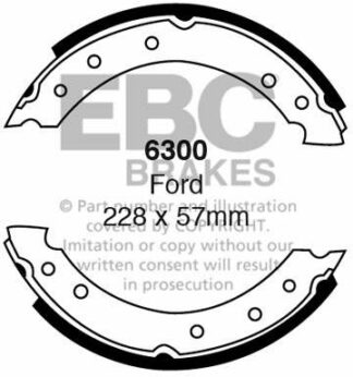 EBC brake shoe 6300- jarrukenkäsarja EBC-jarrupalat