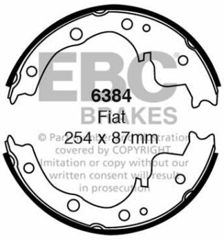 EBC brake shoe 6384- jarrukenkäsarja EBC-jarrupalat