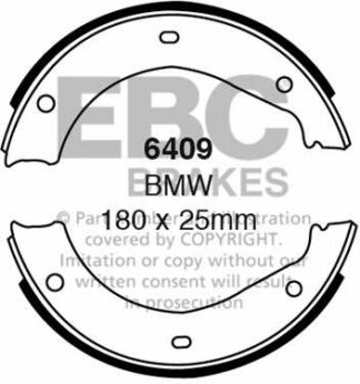 EBC brake shoe 6409- jarrukenkäsarja EBC-jarrupalat