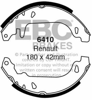 EBC brake shoe 6410- jarrukenkäsarja EBC-jarrupalat