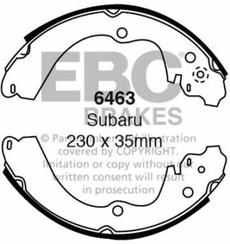 EBC brake shoe 6463- jarrukenkäsarja EBC-jarrupalat