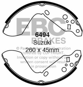 EBC brake shoe 6494- jarrukenkäsarja EBC-jarrupalat