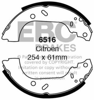 EBC brake shoe 6516- jarrukenkäsarja EBC-jarrupalat