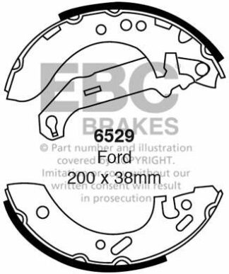 EBC brake shoe 6529- jarrukenkäsarja EBC-jarrupalat