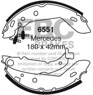 EBC brake shoe 6551- jarrukenkäsarja EBC-jarrupalat