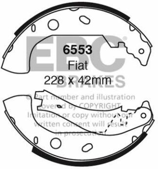 EBC brake shoe 6553- jarrukenkäsarja EBC-jarrupalat