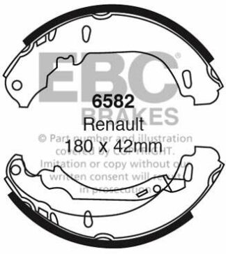 EBC brake shoe 6582- jarrukenkäsarja EBC-jarrupalat