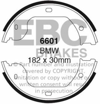 EBC brake shoe 6601- jarrukenkäsarja EBC-jarrupalat