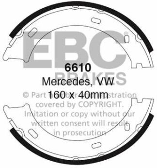 EBC brake shoe 6610- jarrukenkäsarja EBC-jarrupalat