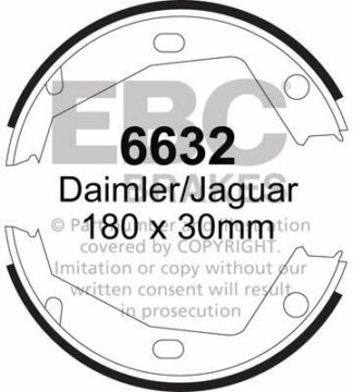 EBC brake shoe 6632- jarrukenkäsarja EBC-jarrupalat