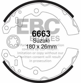 EBC brake shoe 6663- jarrukenkäsarja EBC-jarrupalat