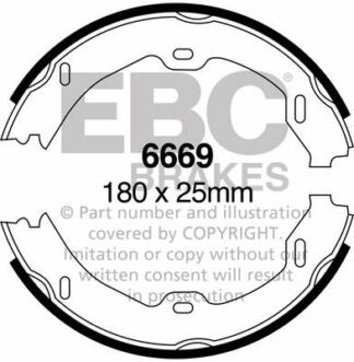 EBC brake shoe 6669- jarrukenkäsarja EBC-jarrupalat