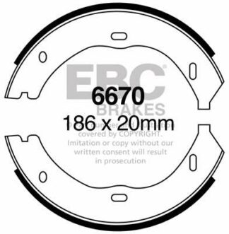 EBC brake shoe 6670- jarrukenkäsarja EBC-jarrupalat