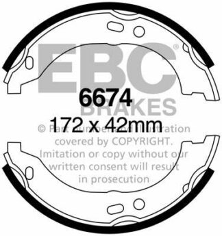 EBC brake shoe 6674- jarrukenkäsarja EBC-jarrupalat