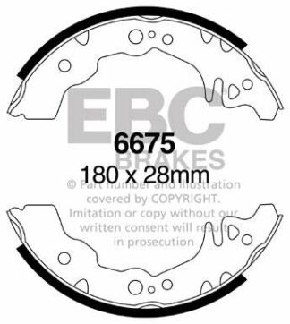 EBC brake shoe 6675- jarrukenkäsarja EBC-jarrupalat