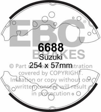 EBC brake shoe 6688- jarrukenkäsarja EBC-jarrupalat