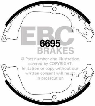 EBC brake shoe 6695- jarrukenkäsarja EBC-jarrupalat