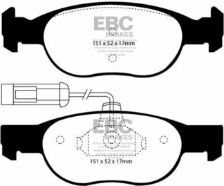 EBC Ultimax DP1059 -jarrupalasarja EBC-jarrupalat