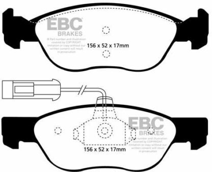 EBC Yellowstuff DP41060/2R -jarrupalasarja EBC-jarrupalat