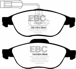 EBC Yellowstuff DP41153R -jarrupalasarja EBC-jarrupalat