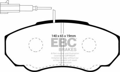 EBC Ultimax DP1380 -jarrupalasarja EBC-jarrupalat