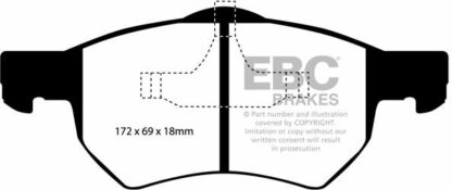 EBC Ultimax DP1427 -jarrupalasarja EBC-jarrupalat