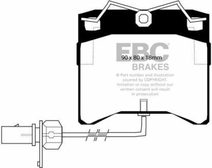 EBC Ultimax DP1429 -jarrupalasarja EBC-jarrupalat