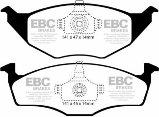 EBC Ultimax DP1433 -jarrupalasarja EBC-jarrupalat