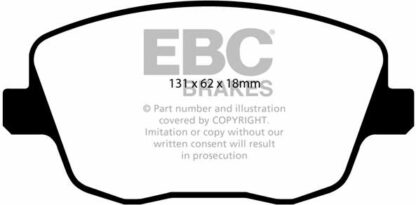 EBC Ultimax DP1436 -jarrupalasarja EBC-jarrupalat