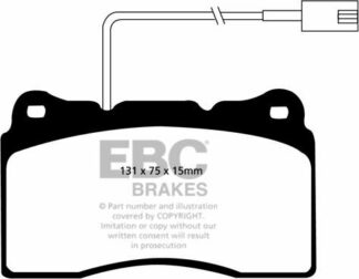 EBC Redstuff DP31540C -jarrupalasarja EBC-jarrupalat