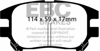 EBC Ultimax DP1658 -jarrupalasarja EBC-jarrupalat