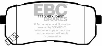 EBC Ultimax DP1814 -jarrupalasarja EBC-jarrupalat